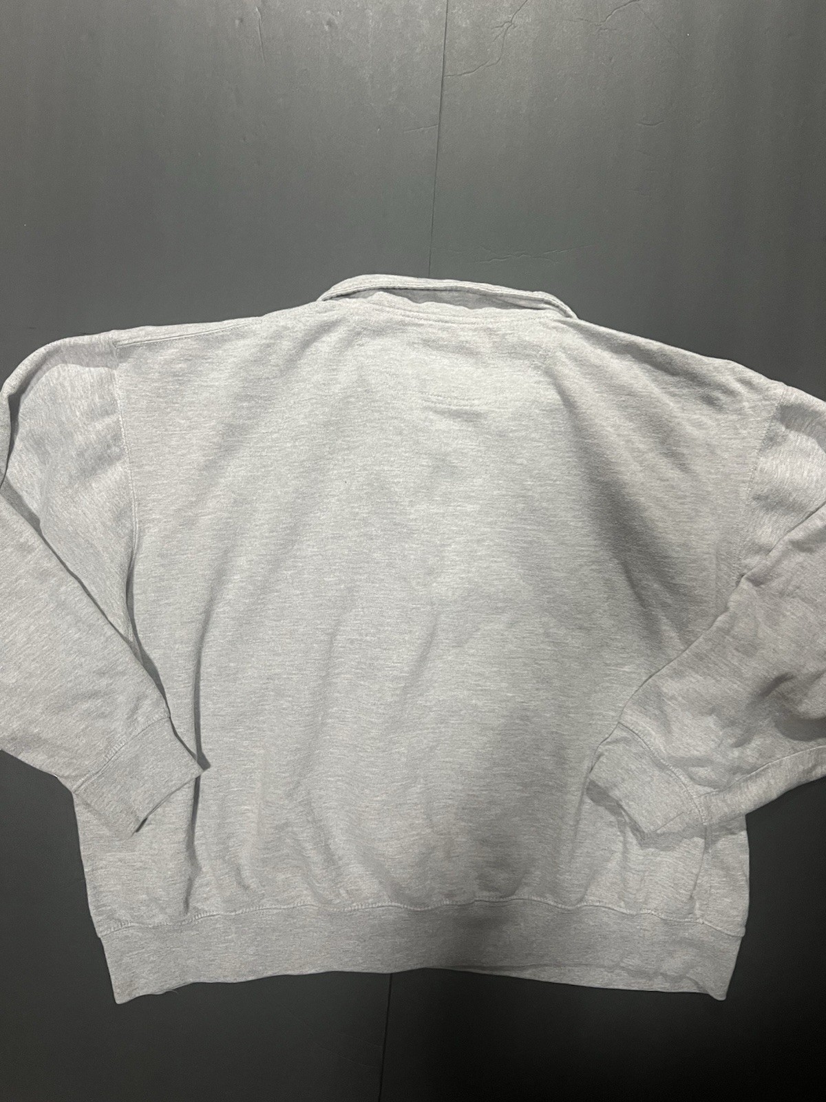 Emory University grey crewneck sweatshirt stains as show. Size L #college