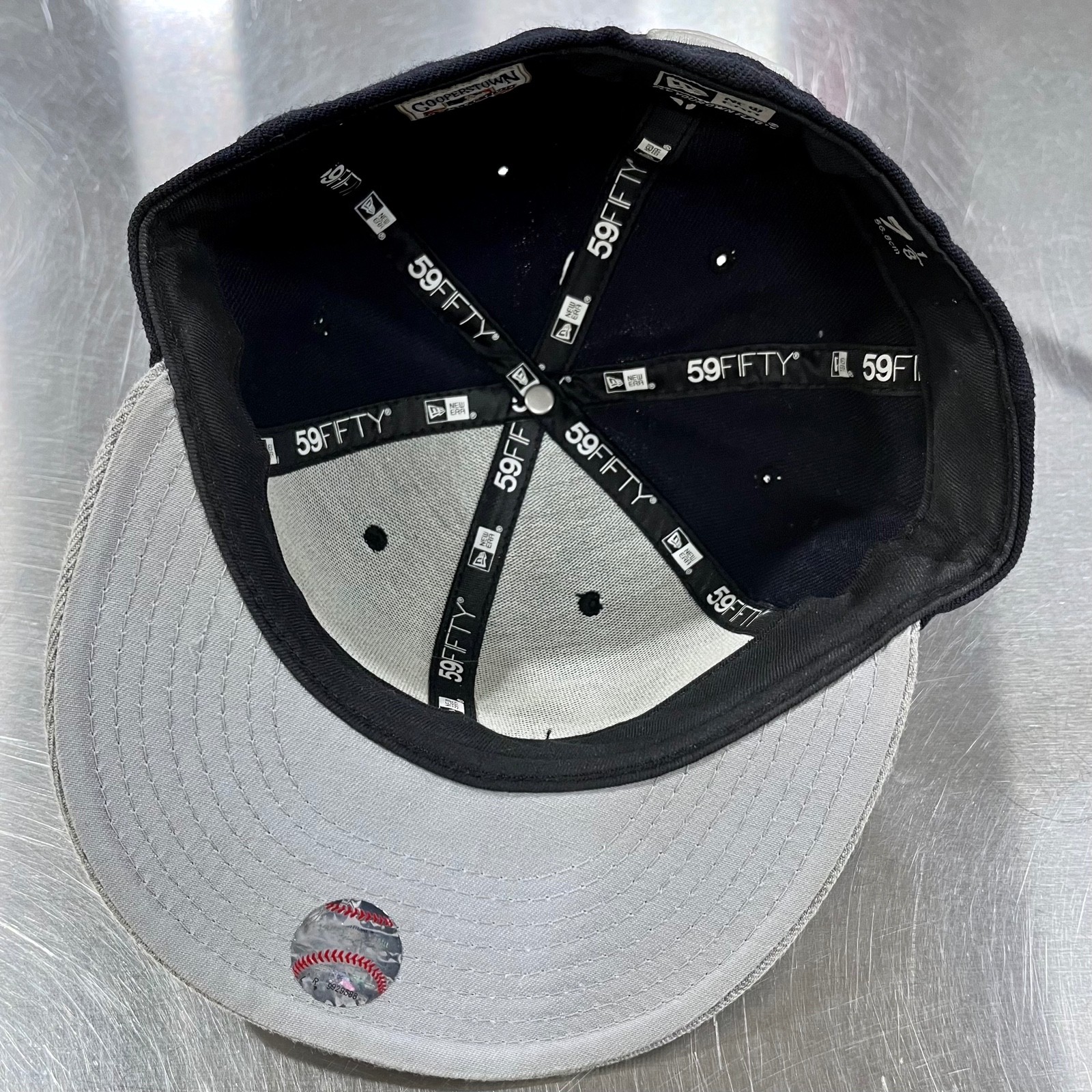 California Angels Cooperstown Logo New Era 59FIFTY 2 Tone Wool Blend Hat 7 1/8