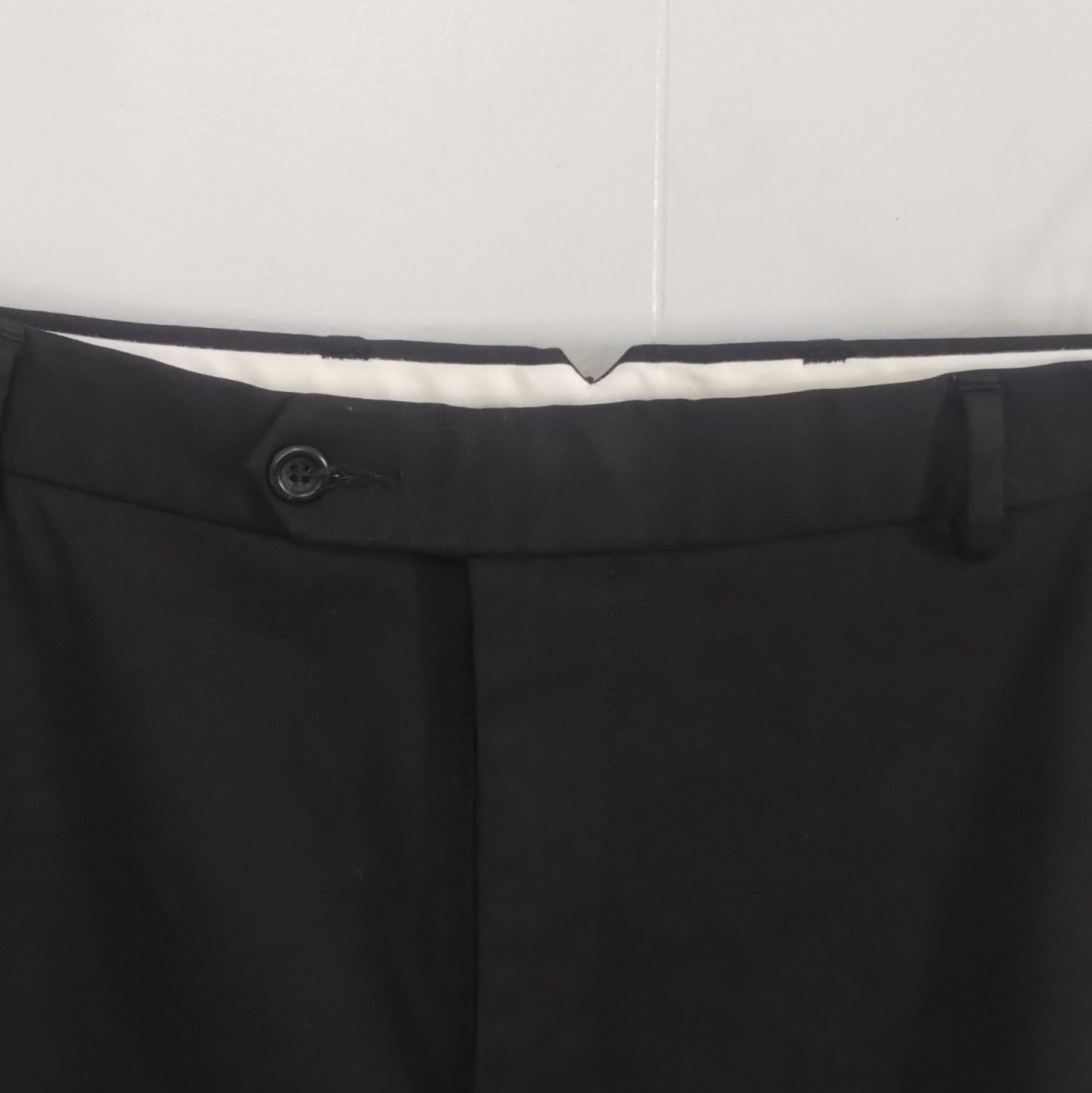 Dockers Premium Relaxed Fit Black Flat Front Straight Leg Dress Pants 38W