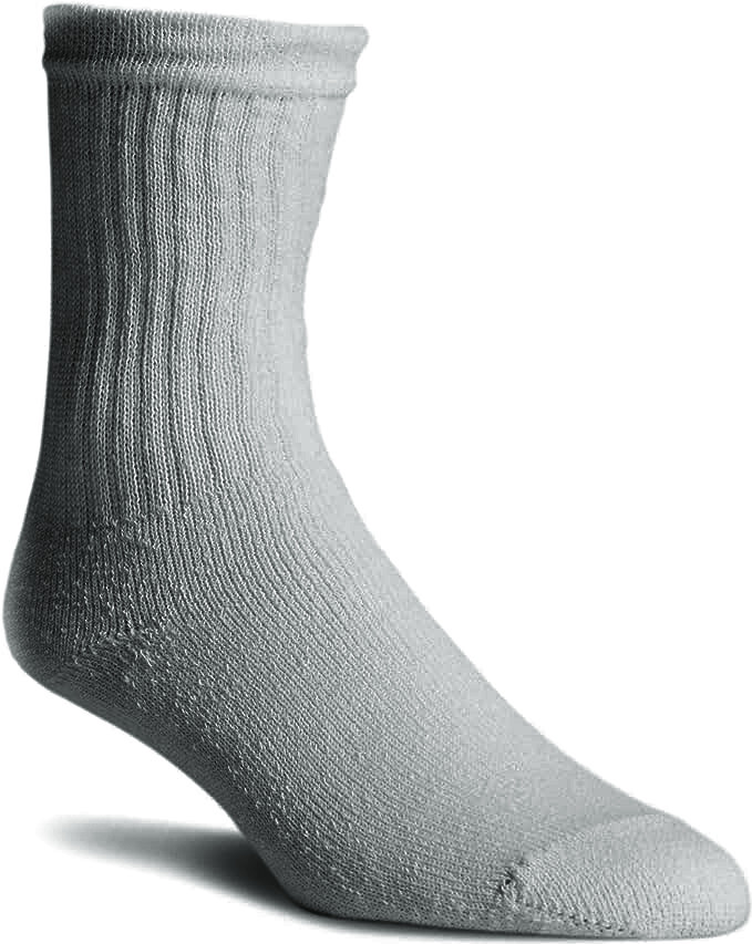 3-12 Pairs Mens Gray Solid Sports Athletic Work Crew Socks Cotton Size 10-13