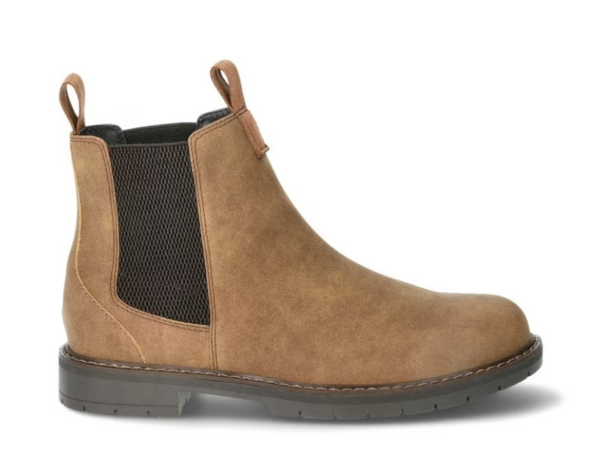 Portland Men’s Brown Chelsea Ankle Boots Round Toe Slip-On 13 Std New WOB