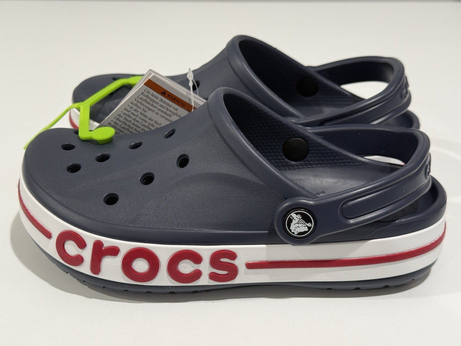 Crocs Bayaband Clog NAVY / PEPPER #205089-4CC Unisex Size US m4/w6~New W/O Box