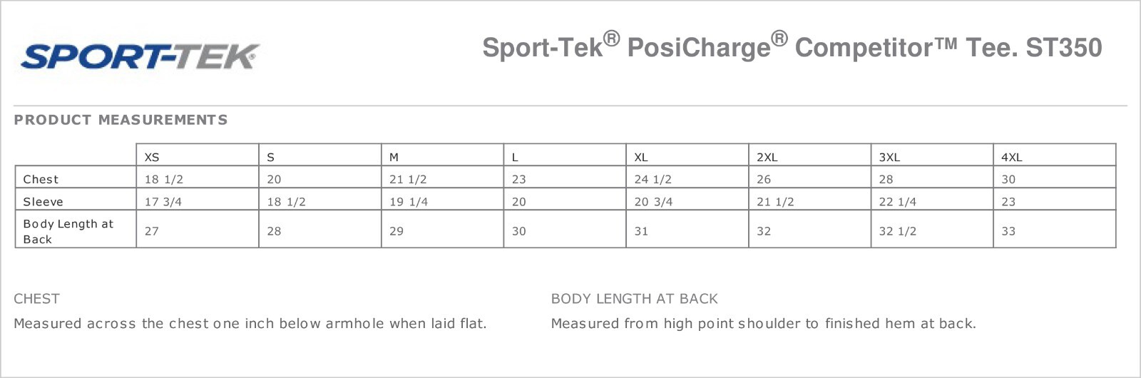 Sport Tek Men’s Dri-Fit PosiCharge Workout S-4XL T-Shirt M-ST350