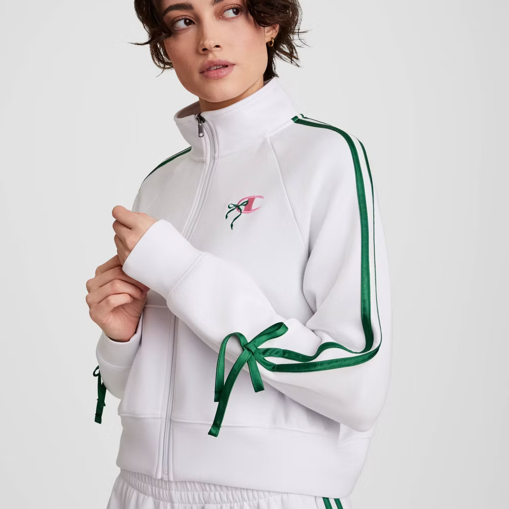 Champion Women’s In the Stands Full Zip Top – White L