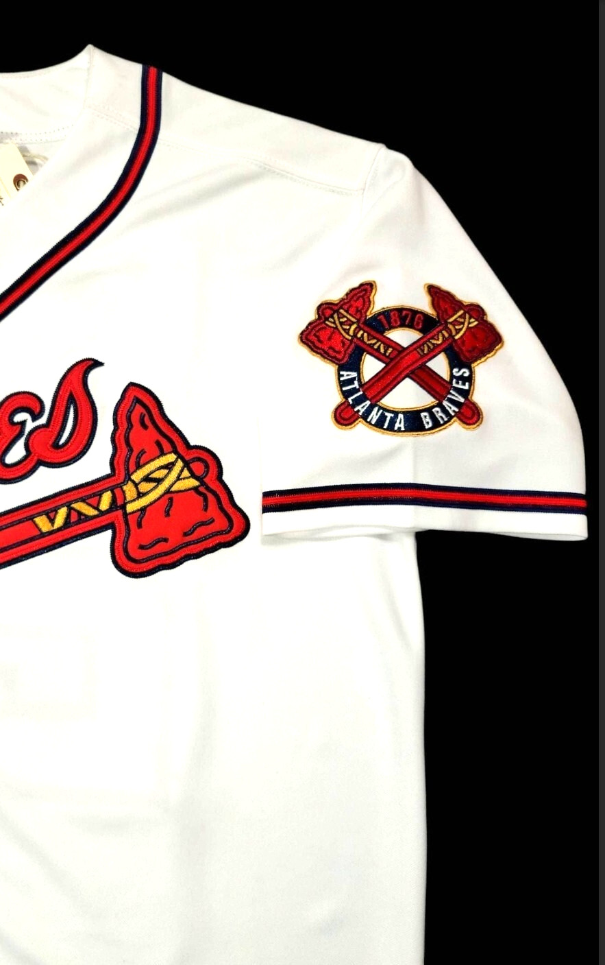 Deion Sanders Atlanta Braves 1992 Men’s Home White Baseball Jersey (S-3XL)
