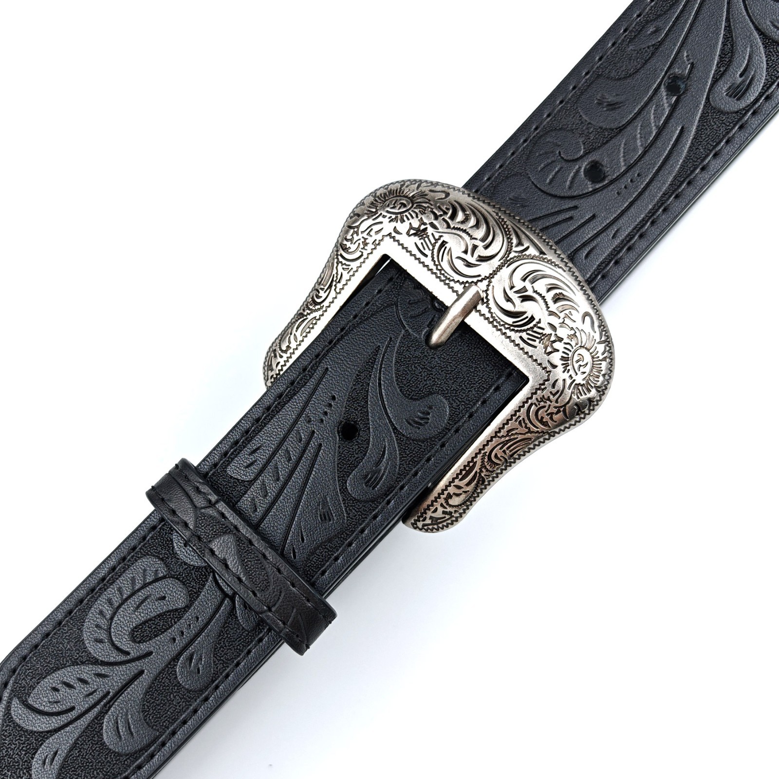 Western Belt Handmade Men’s Full Grain Leather With Buckle Cowboy Rodeo US SHIP
