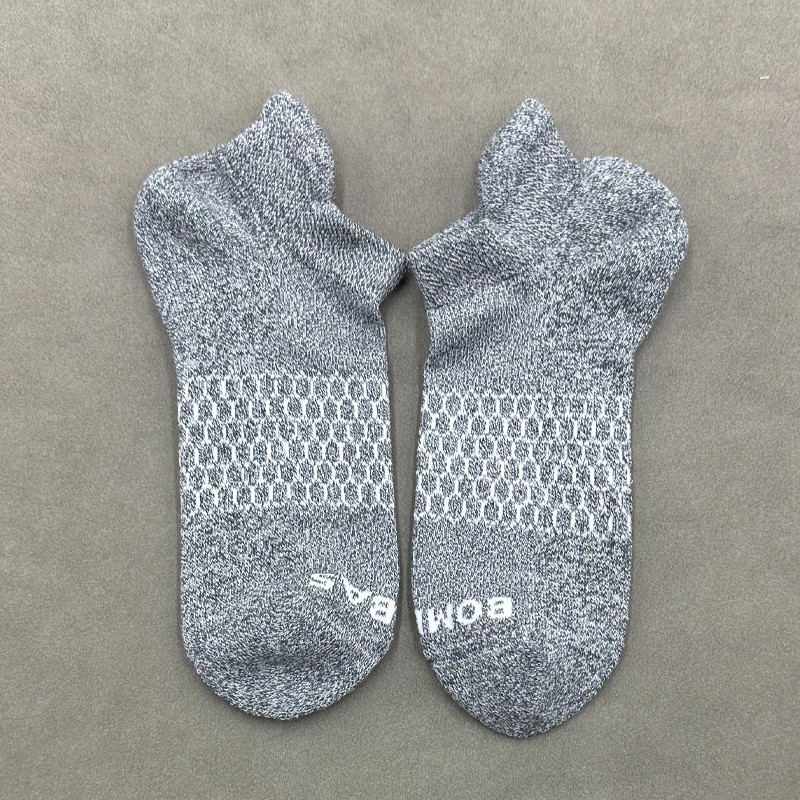 BOMBAS 4 Pairs Women’s Honeycomb Marl Ankle Socks Size Med 4 Colors Mix Cushion