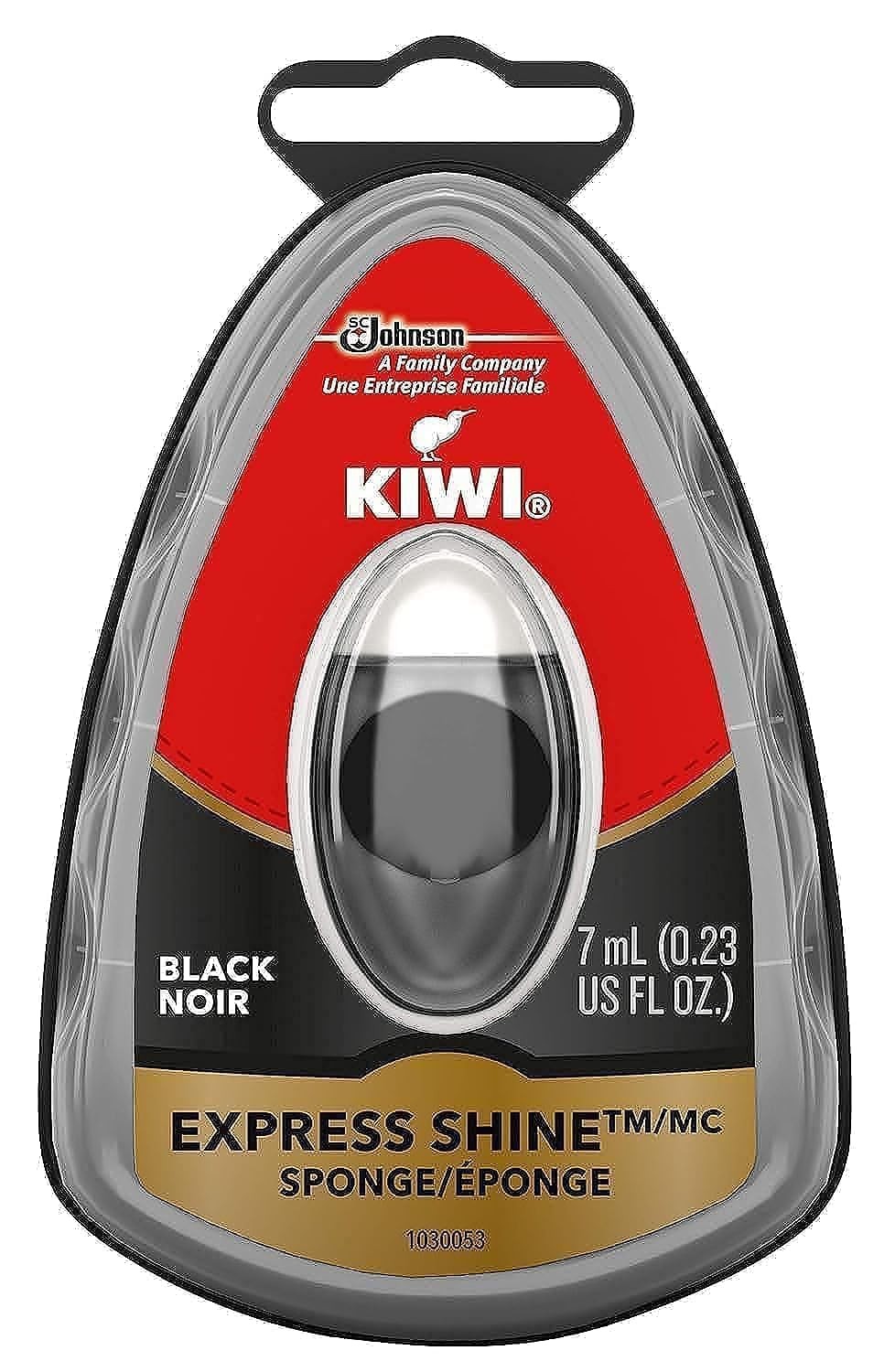 KIWI Express Shoe Shine Sponge Black Leather Care for Shoes Boots Jacket Bag