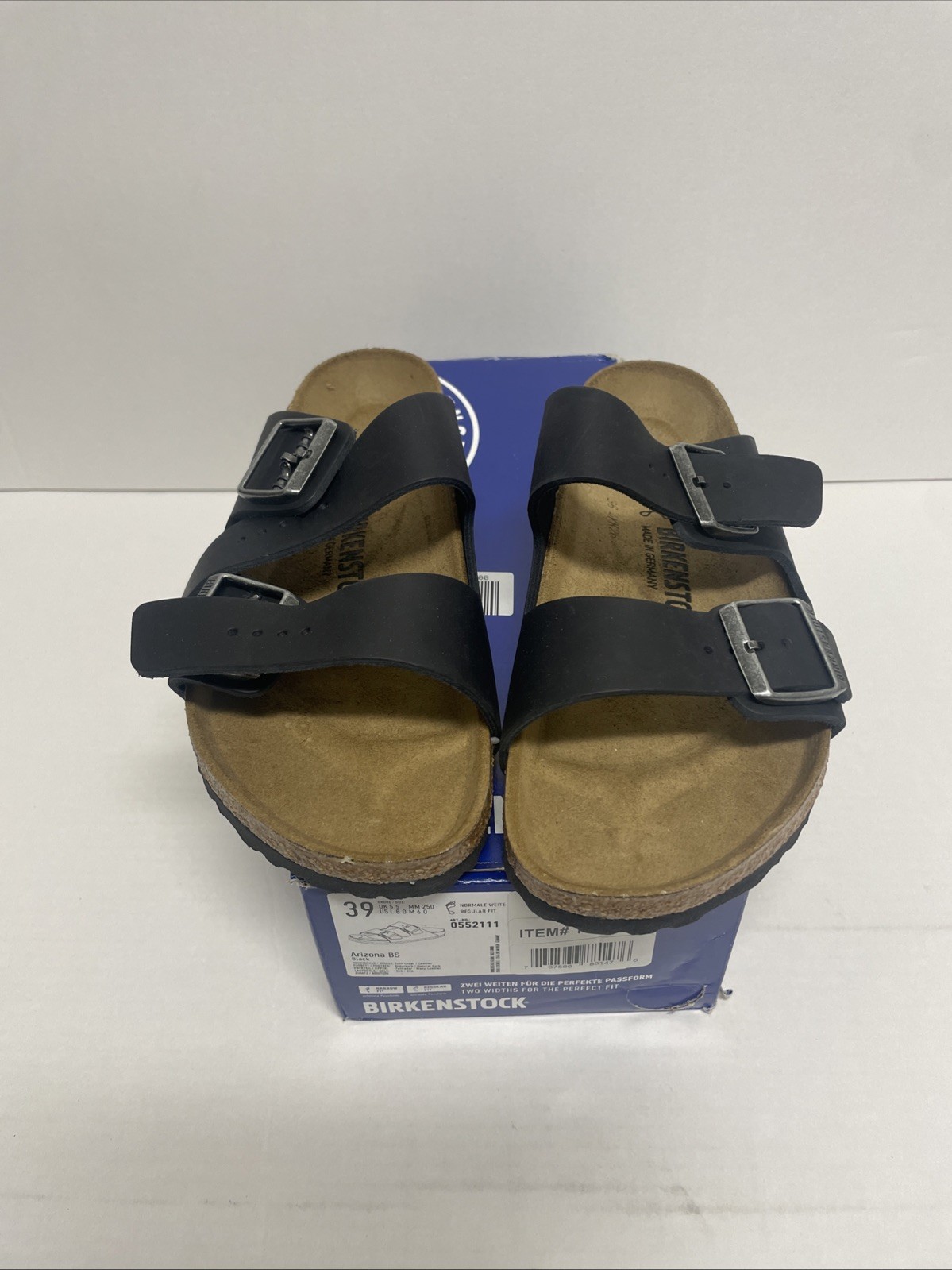 BIRKENSTOCK Arizona BS Slide Sandal Unisex Size US W8/M6 Black