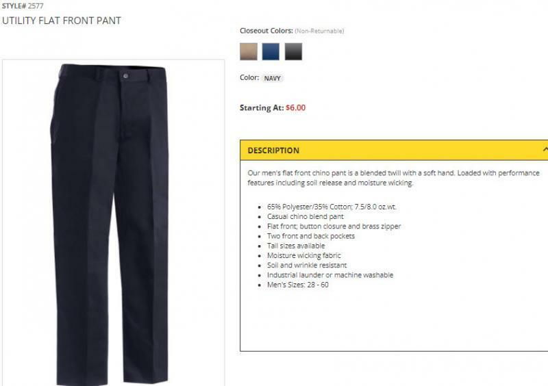 2 Pair Men Pants Blue Black 28 30 32 34 36 38 40 42 44 46 48 flat front Edwards