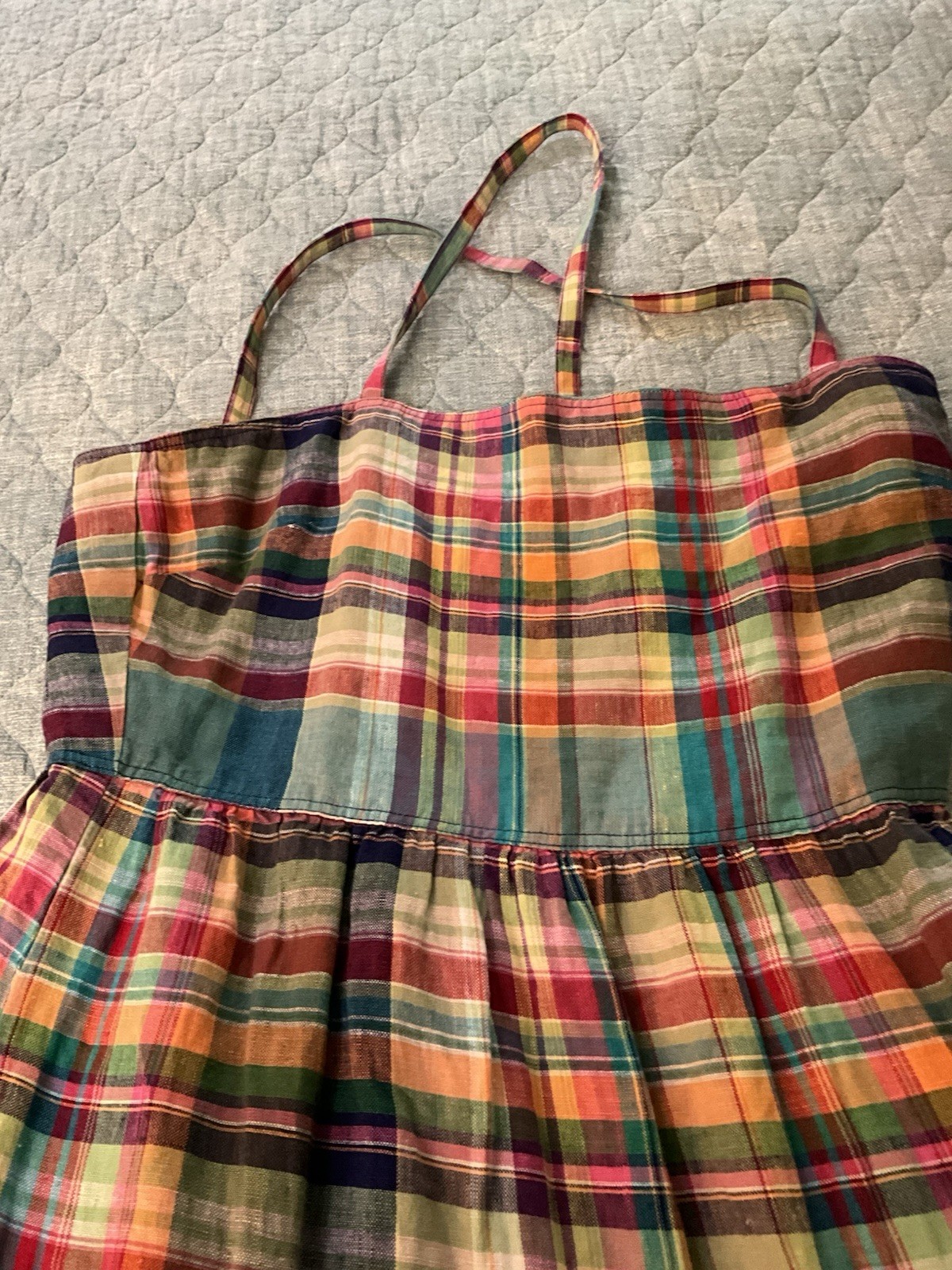 Polo Ralph Lauren Plaid Linen Sundress