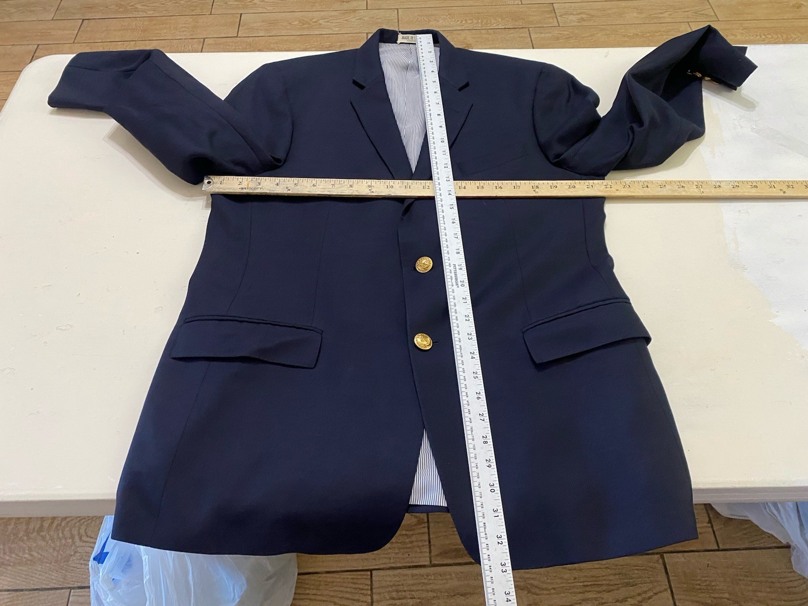 Men’s Todd Snyder Mayfair Fit 100% Wool Two Button Sport Coat Size 44L Worn Once