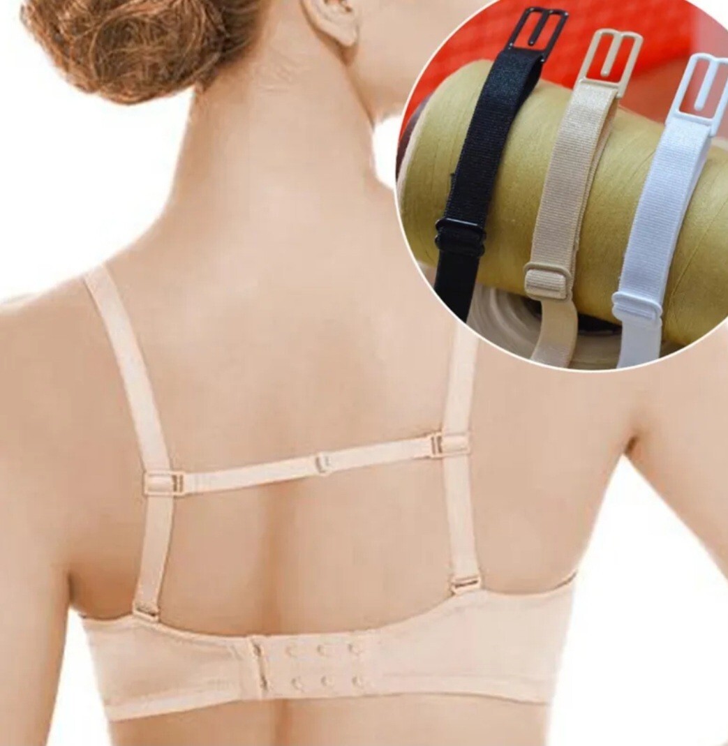 6 Nonslip Elastic Adjustable Retainer Band Bra Strap Holder Racer Back Clip UK