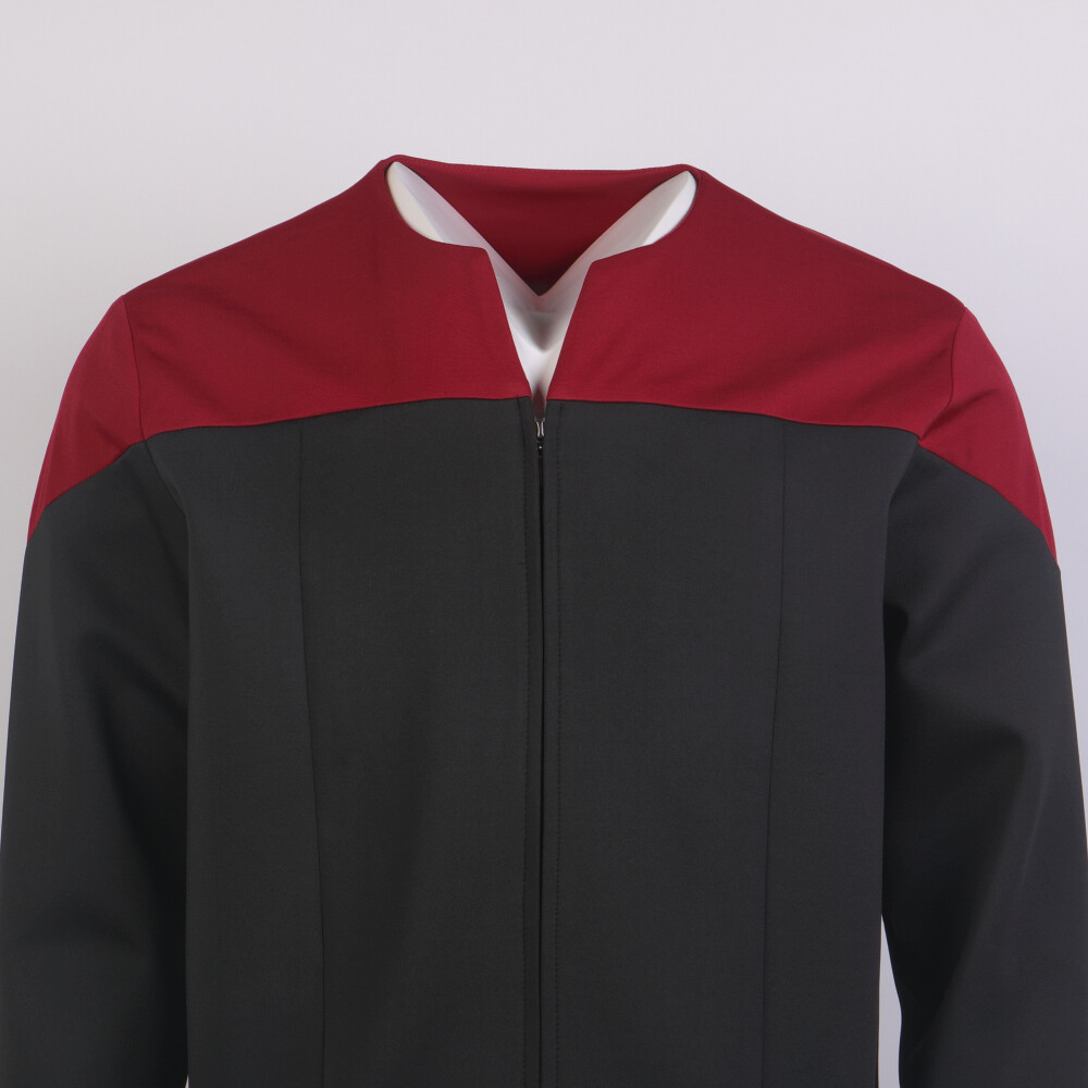 For DSN Commander Gold Blue Uniform Voyager Starfleet Jacket Costume