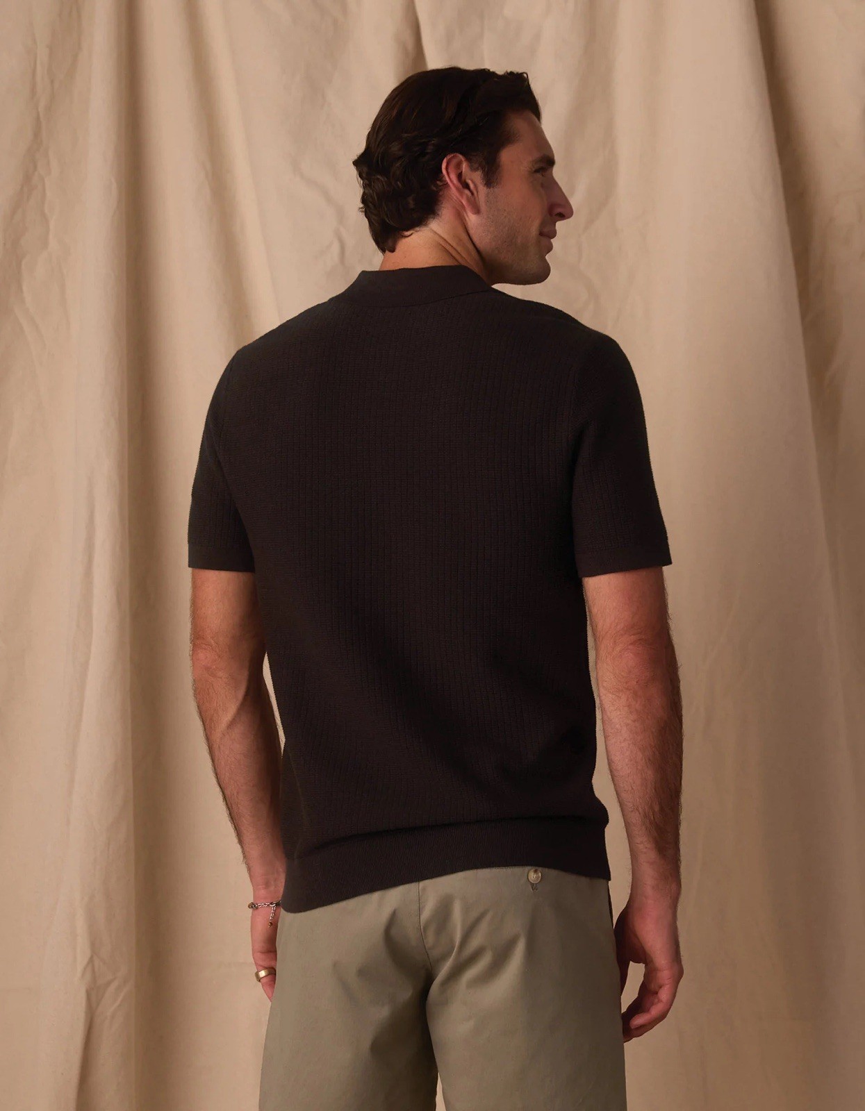 Normal Brand Breezeknit Polo Dark Brown Men’s Size Large