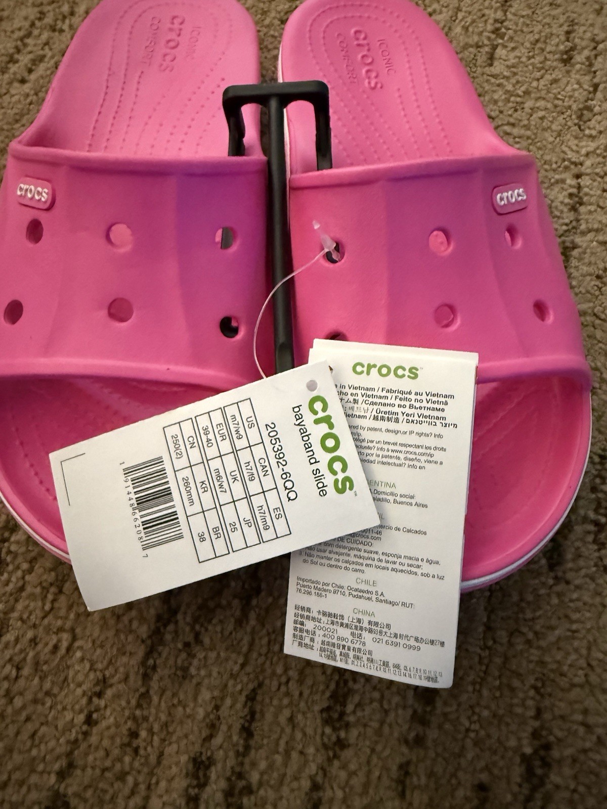 Unisex Crocs Bayaband Slides Sandals Men 7 Women 9