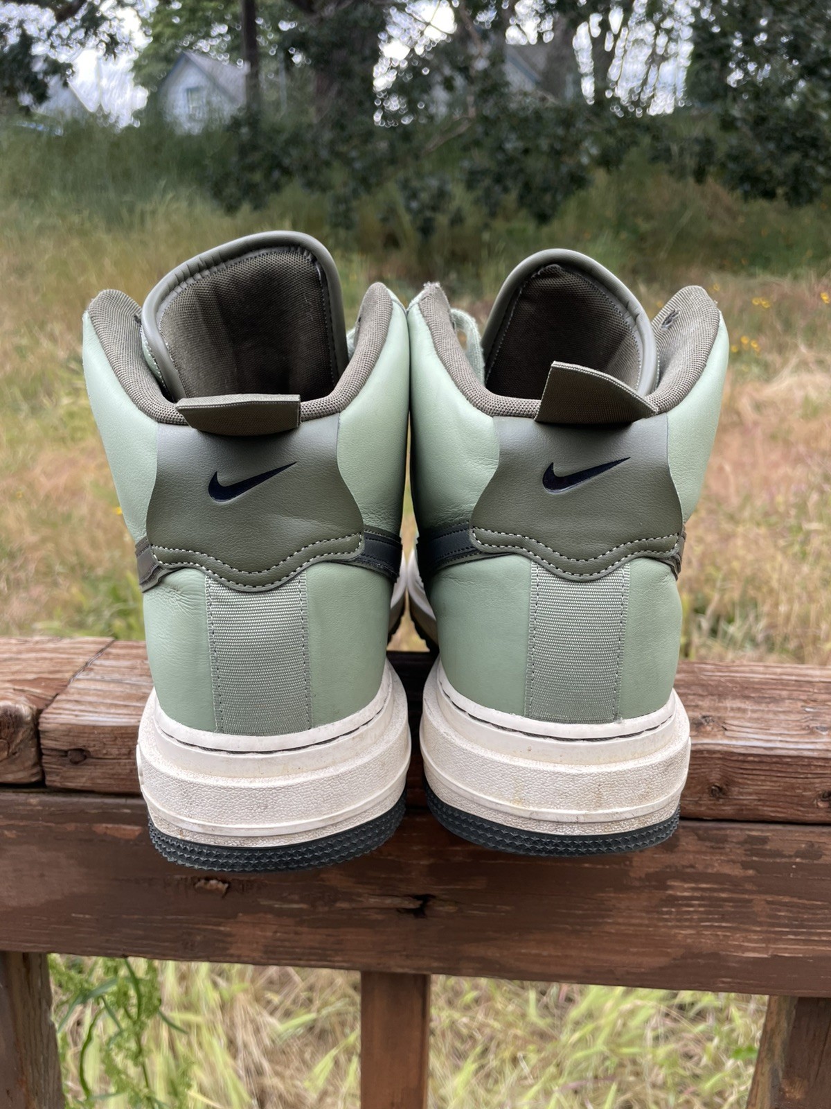 Nike Air Force 1 High Boot Oil Green Sequoia Olive Men’s Size 11 Used No Box