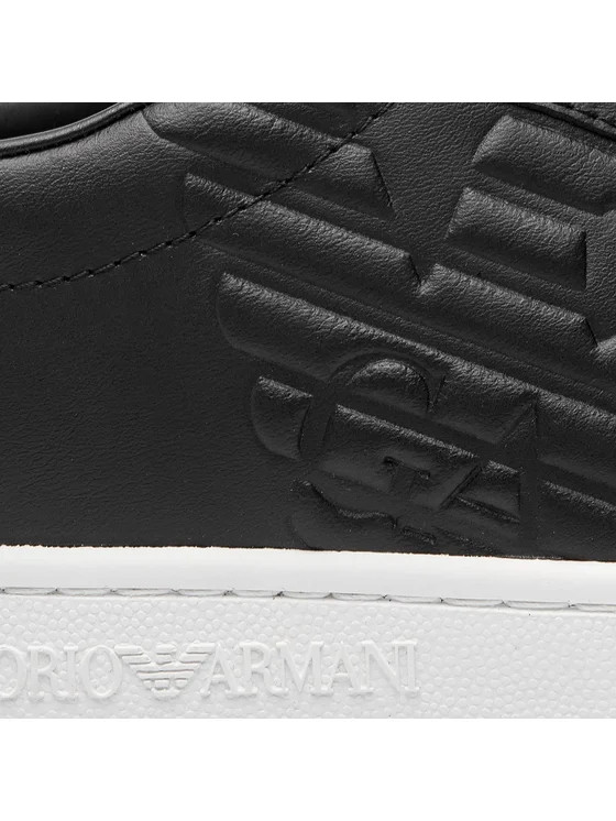 EA7 EMPORIO ARMANI Men’s casual shoes sneakers Sizes 7.5-10 AUTHENTIC NEW Black