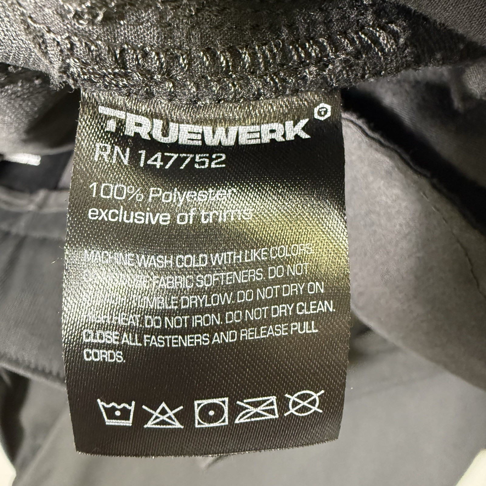 Truewerk EDO Work Pants Mens 34 Short Black Durable Pockets Workwear EUC