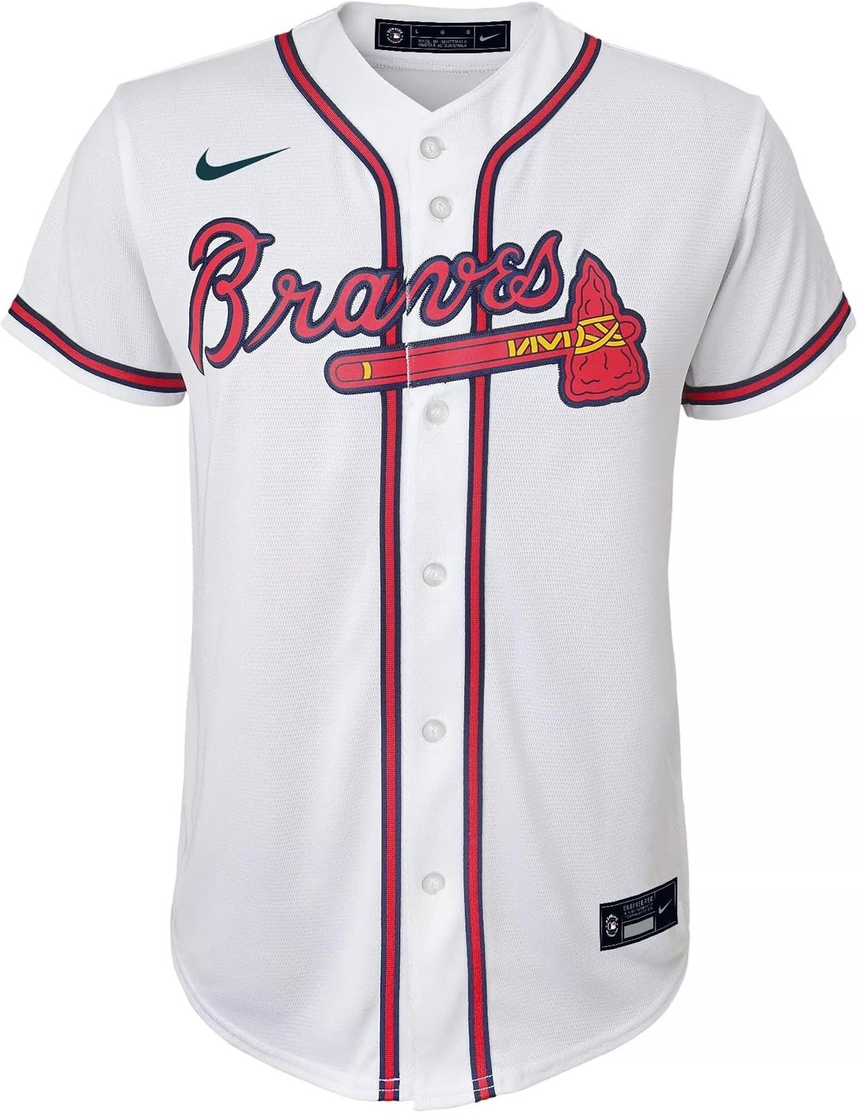 Nike Youth Atlanta Braves Matt Olson 28 White Home Cool Base Jersey (US, Alpha,