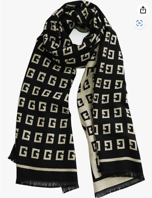 JERLA Cashmere Feel Scarf winter warm large soft Shawl wrap Scarf for women