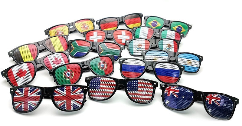 National FLAG SUNGLASSES birthday wedding party business soccer events FRAMES
