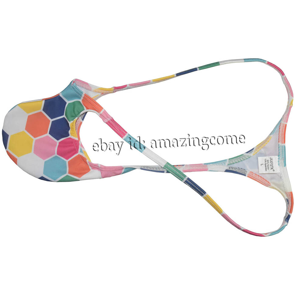 Mens String Thong Contoured Pouch Grape Smugglers Floral Micro Bulge T-back Slim
