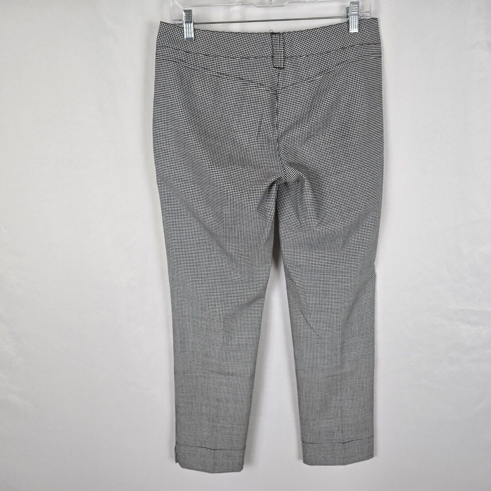 Roccobarocco Ankle Pants Women’s 6 Black White Checkered Dress Slacks