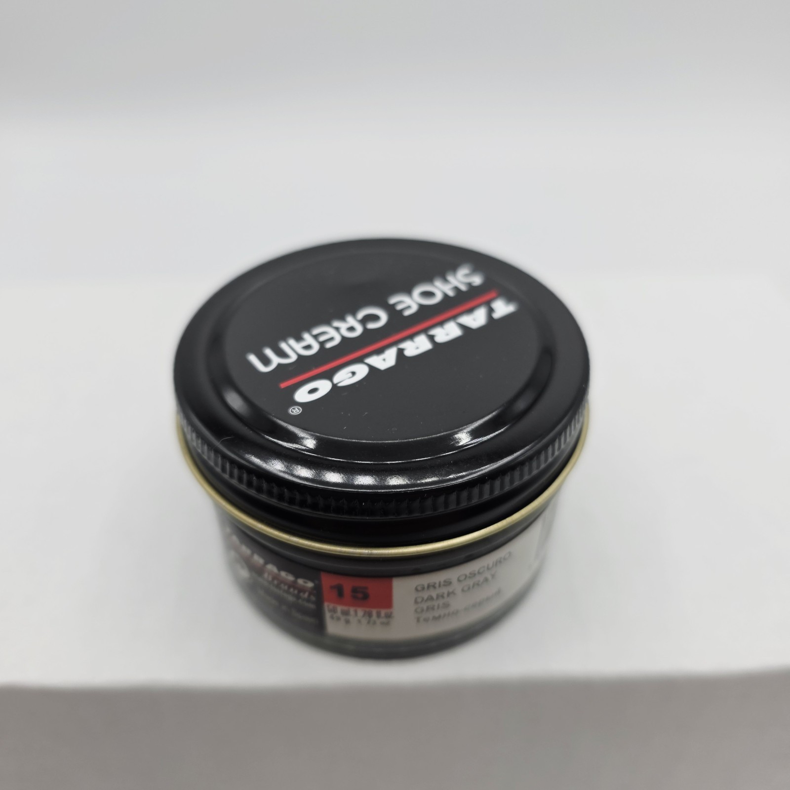 Tarrago Shoe Polish # 15 Dark Gray Cream Leather Protector 1.76 oz. 50ml Boot