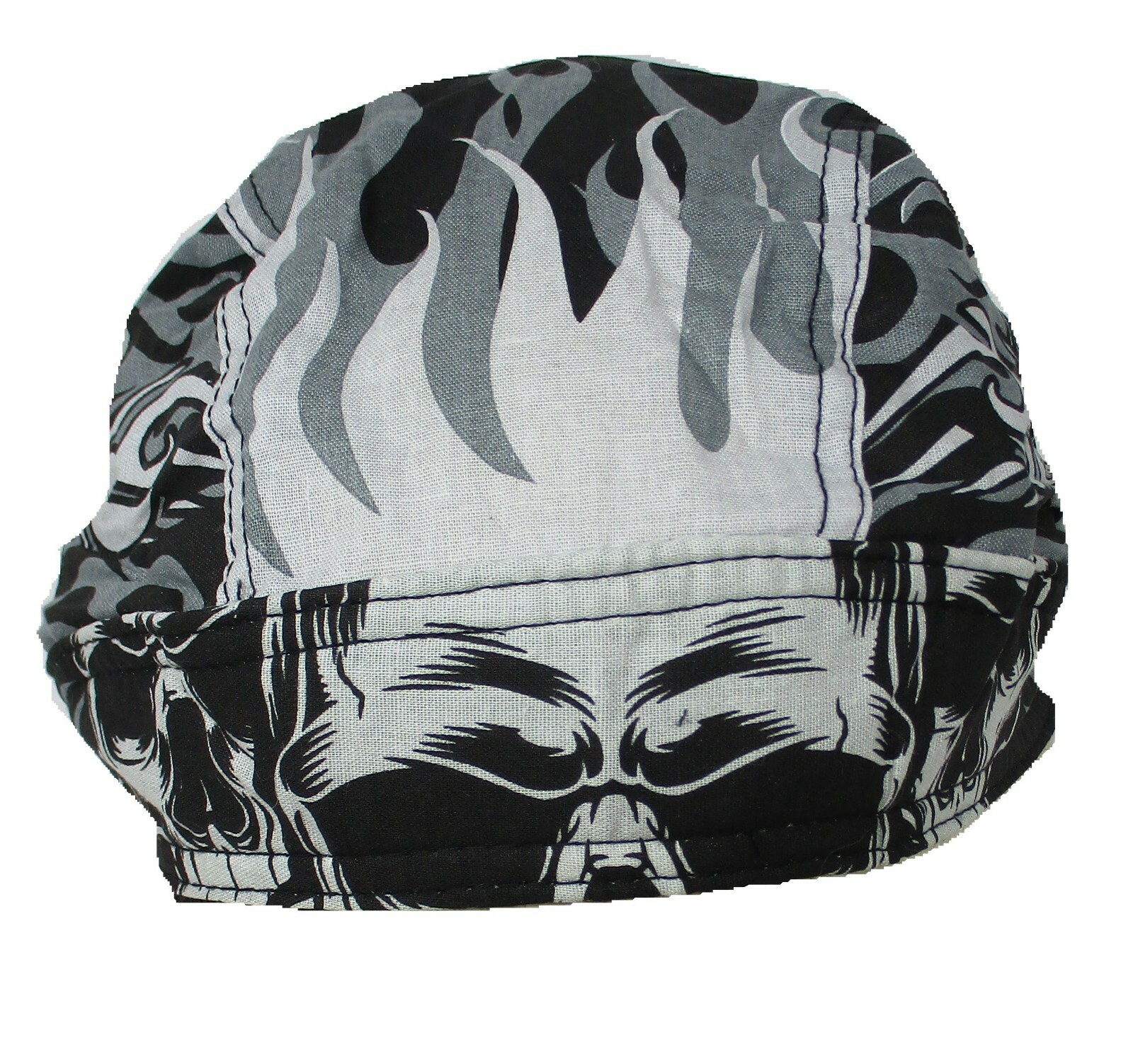 Gothic Skulls Black Doo Rag Headwrap Skull Cap Biker Durag Sweatband Capsmith