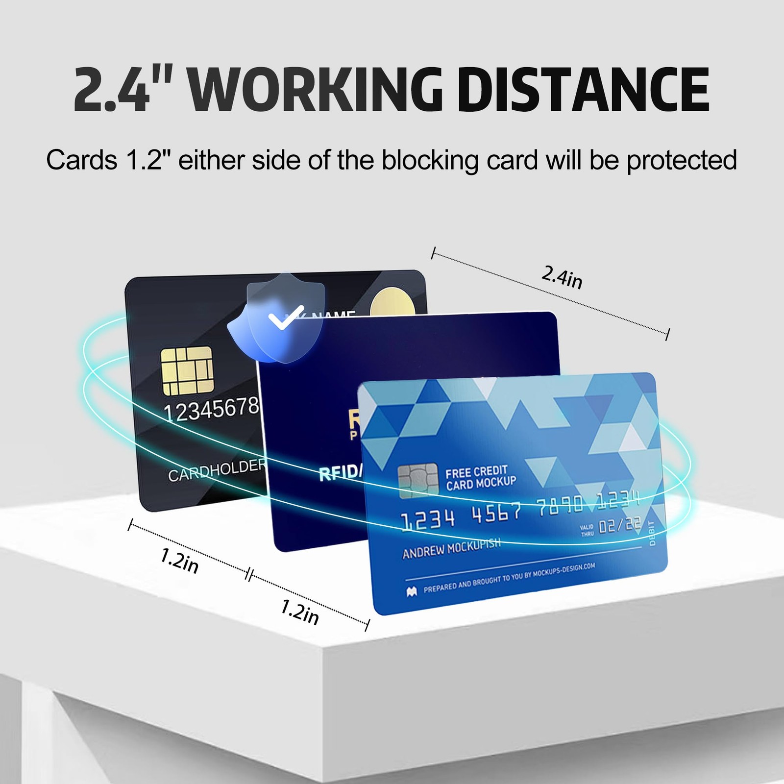 5-Pack RFID Blocking Cards | Contactless NFC/RFID Credit Card Passport Prote…