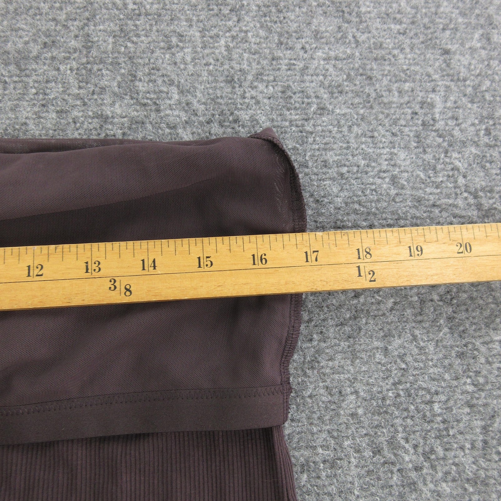 Skims Dress Womens 2X Brown Modal Nylon Spandex Stretch Long Ribbed