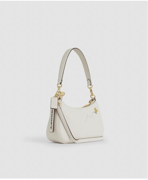 COACH x PEANUTS CBJ76 Teri Shoulder Bag Snoopy Chalk Multi Outlet