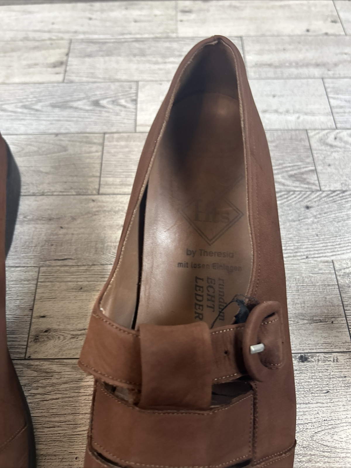 Women’s Fits by Theresia Brown Suede Comfort Flats Made In Germany US size 8 M