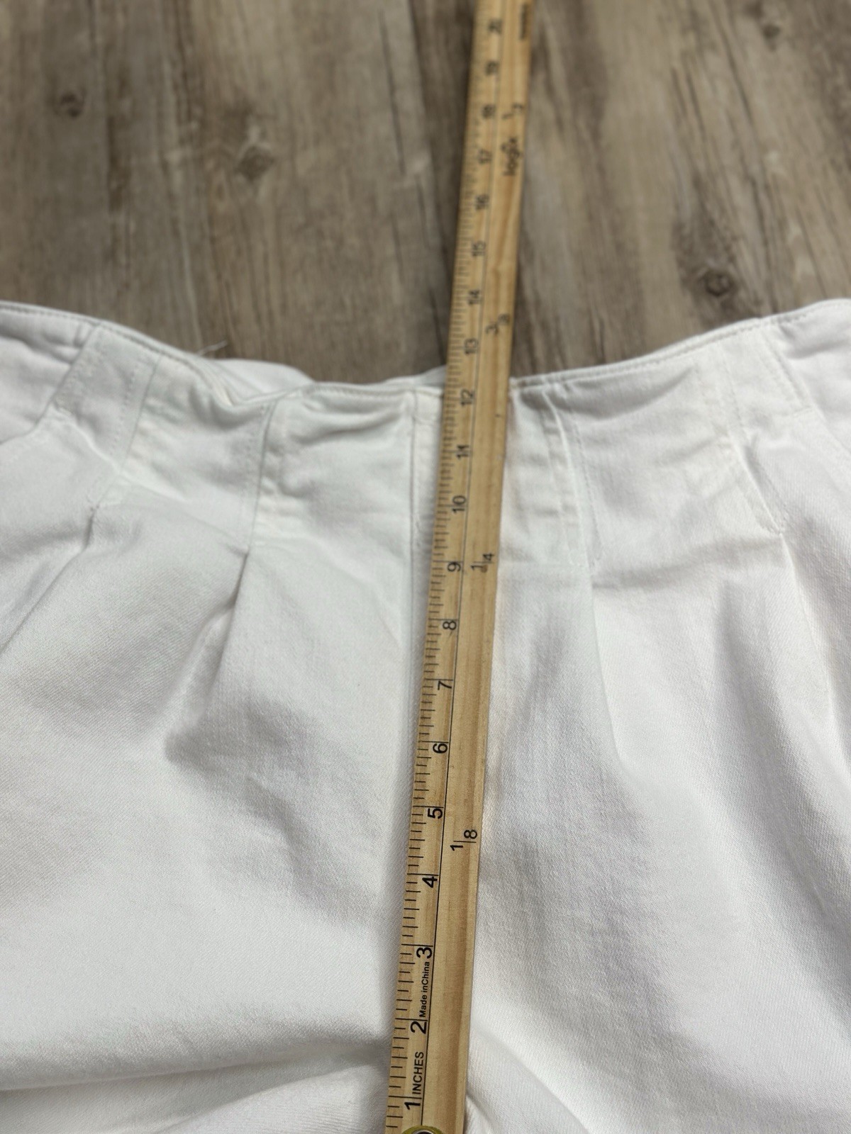Anthropologie Maeve Colette Cropped Wide-Leg Jeans White, Size 29
