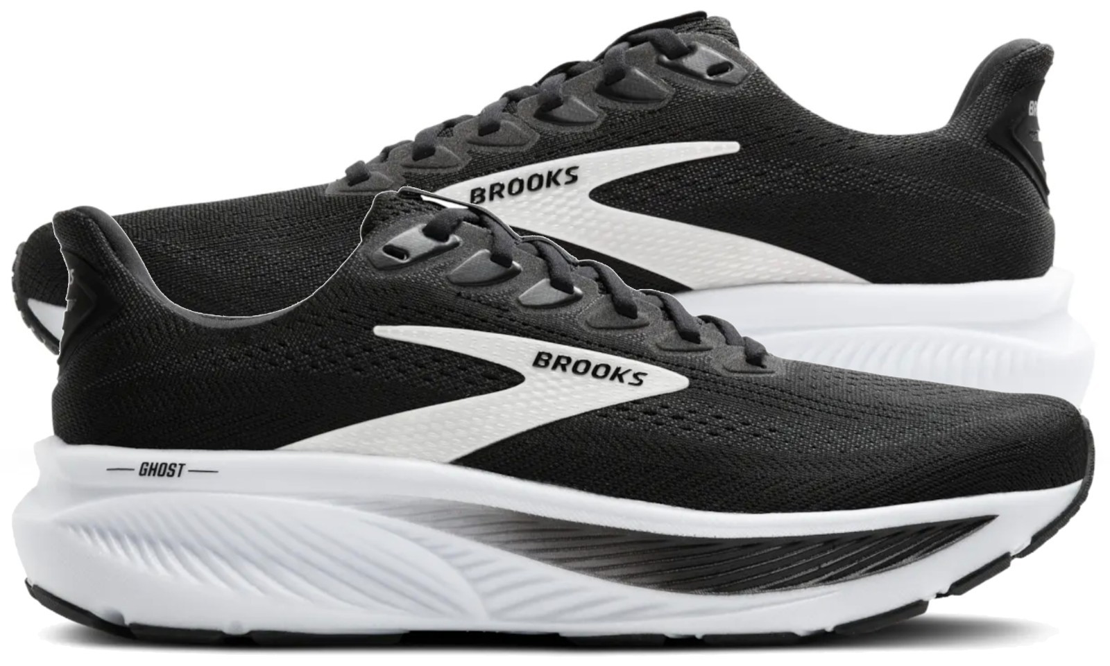 Brooks Ghost 17 Mens Black/Grey/White, Multiple sizes, New In Box