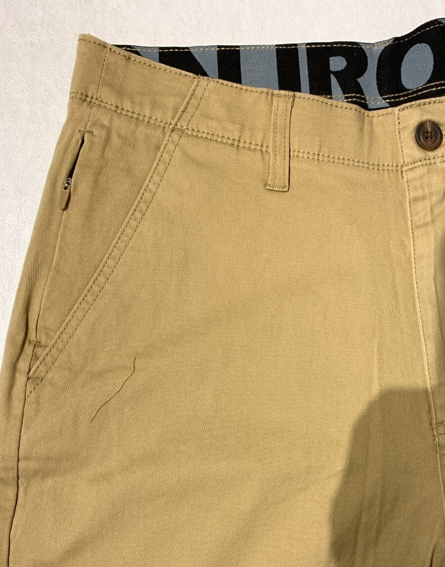 IRON CO. Men’s Stretch Fabric Flex Waist Flat Front Shorts Boardwalk All Size