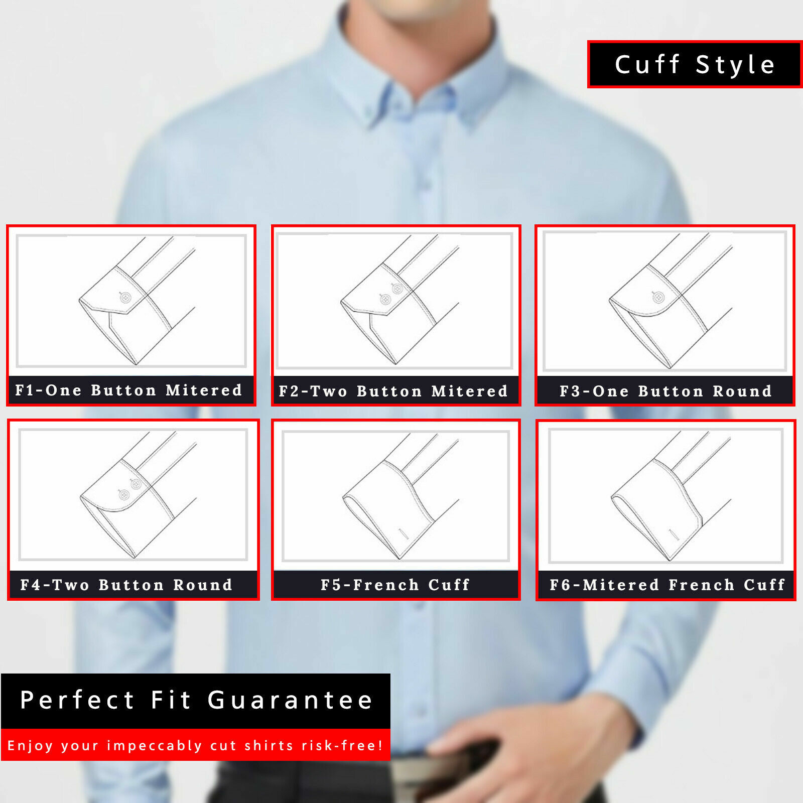 5 x Mens Shirts Custom Made to Measure Business Formal Casual All Sizes & Fit