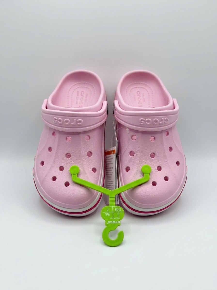 New Crocs Bayaband Clog Size J1 Girl’s Pink
