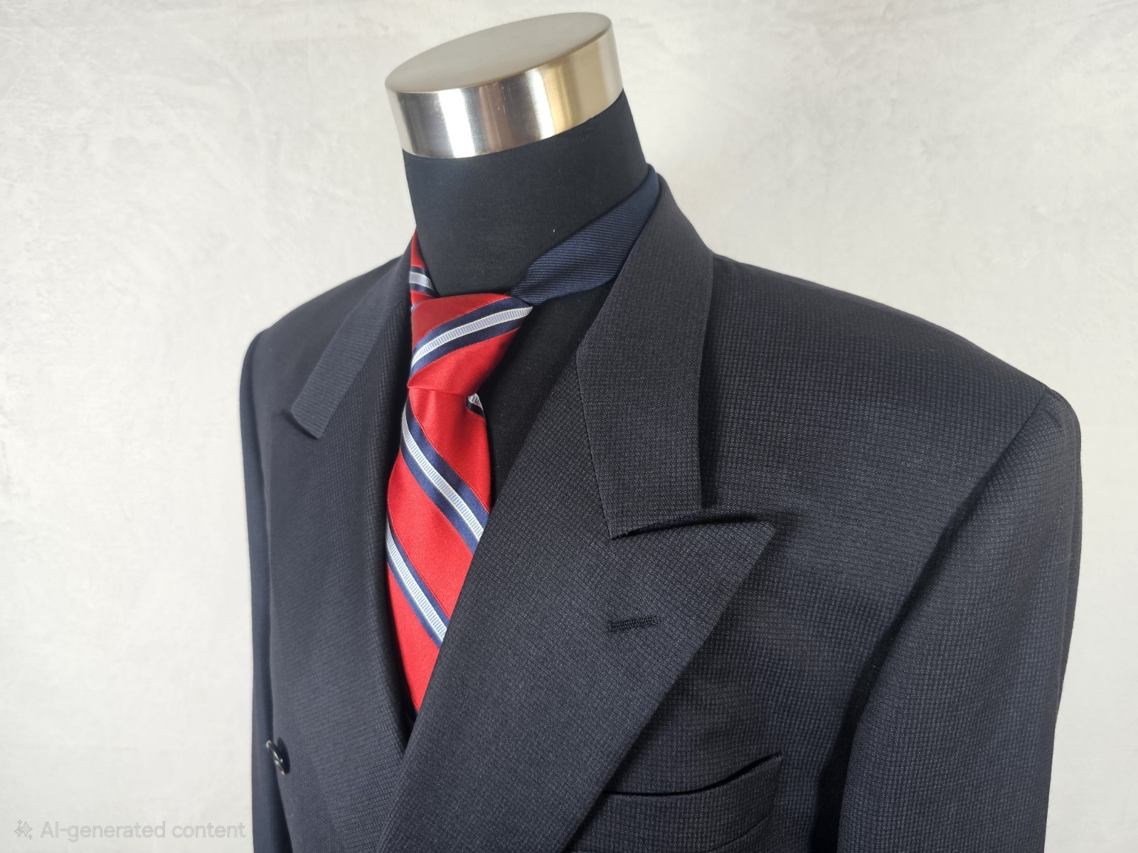 ⭐️🔥Vintage 90s-MINT-RARE-Corneliani-Double Breasted-MICRO CHECK-HOUNDSTOOTH-44R