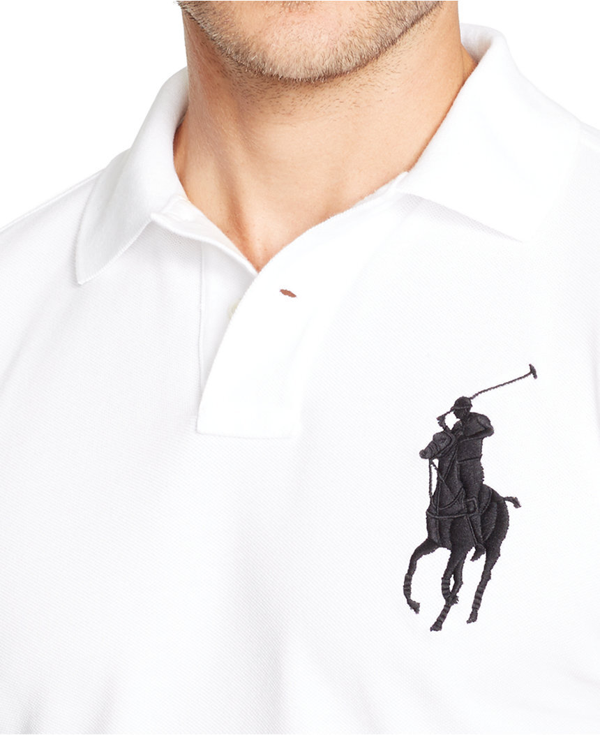 *NWT – POLO RALPH LAUREN Mens Big Pony Custom Fit Polo Shirt – WHITE – S – XXL