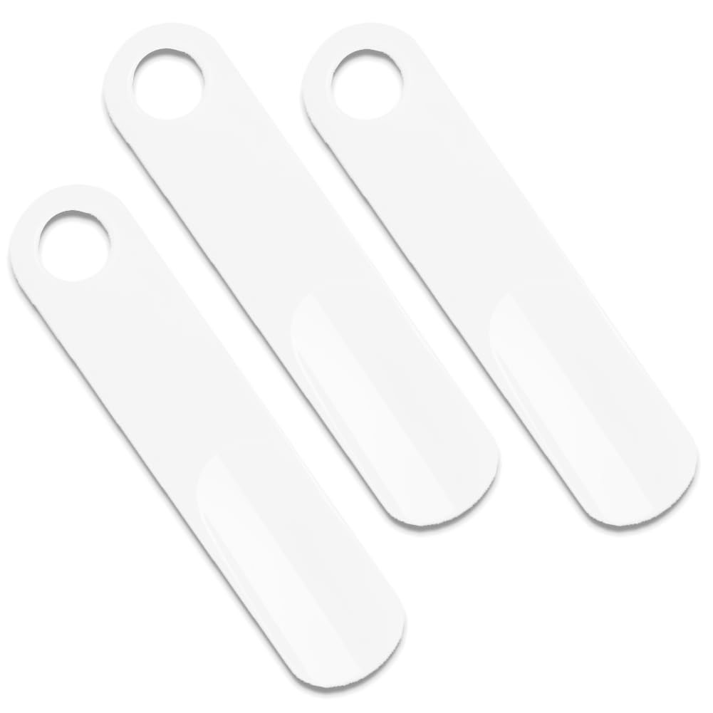 KHUYIO Shoe Horn 3Pack – Durable Horns for Men, Women, 7.5 Inches, White