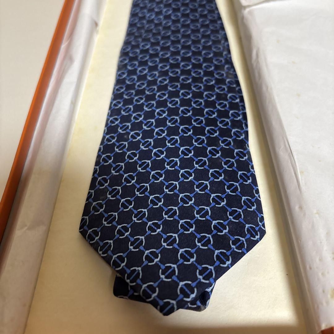 Hermes Tie – Used Long-Term Storage No Returns or Claims Accepted