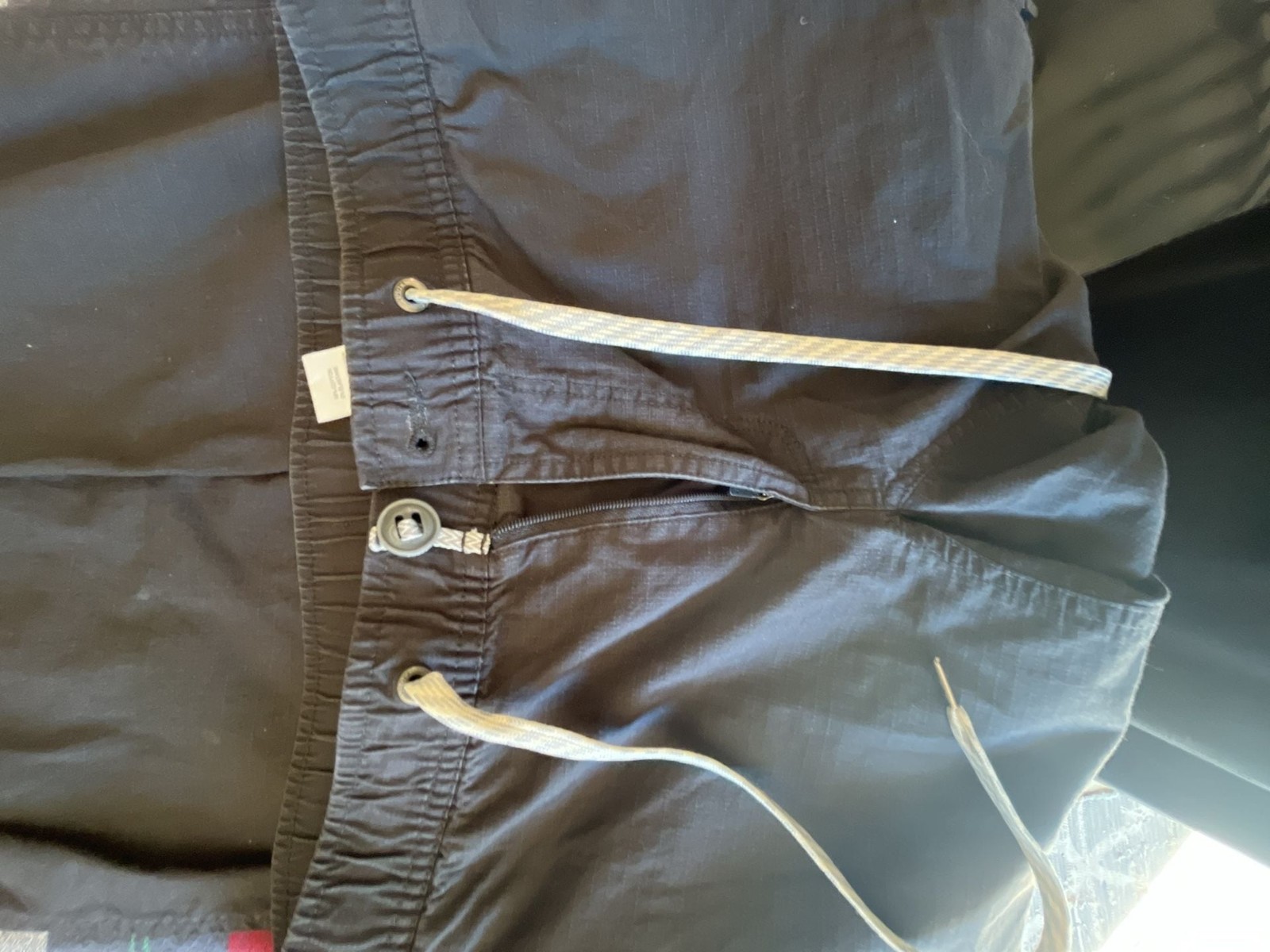 Vuori Ripstop Pant Charcoal Gray Drawstring Hiking Pants