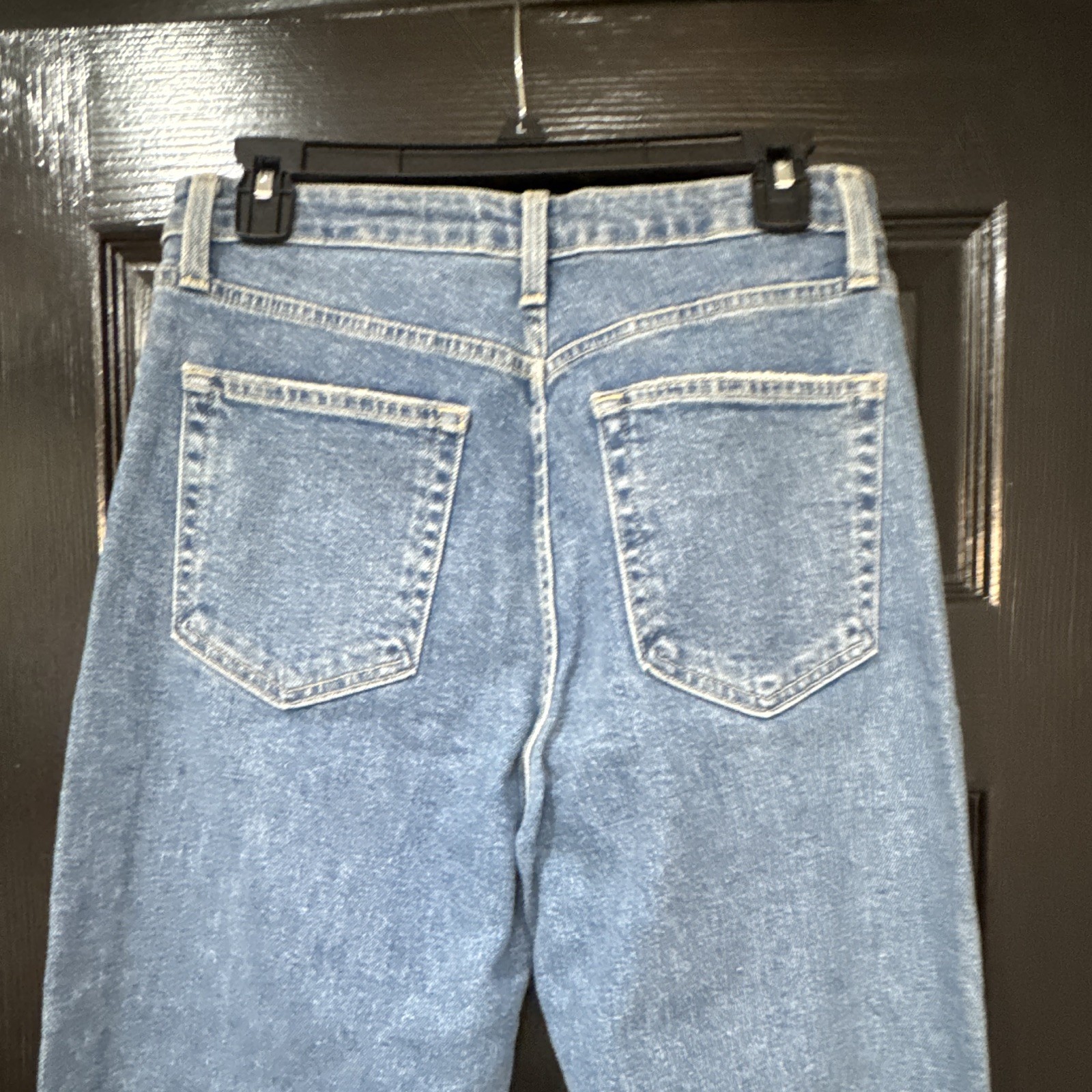 Just Black Denim Women’s Blue Medium Wash High Rise Wide-Leg Jeans 29