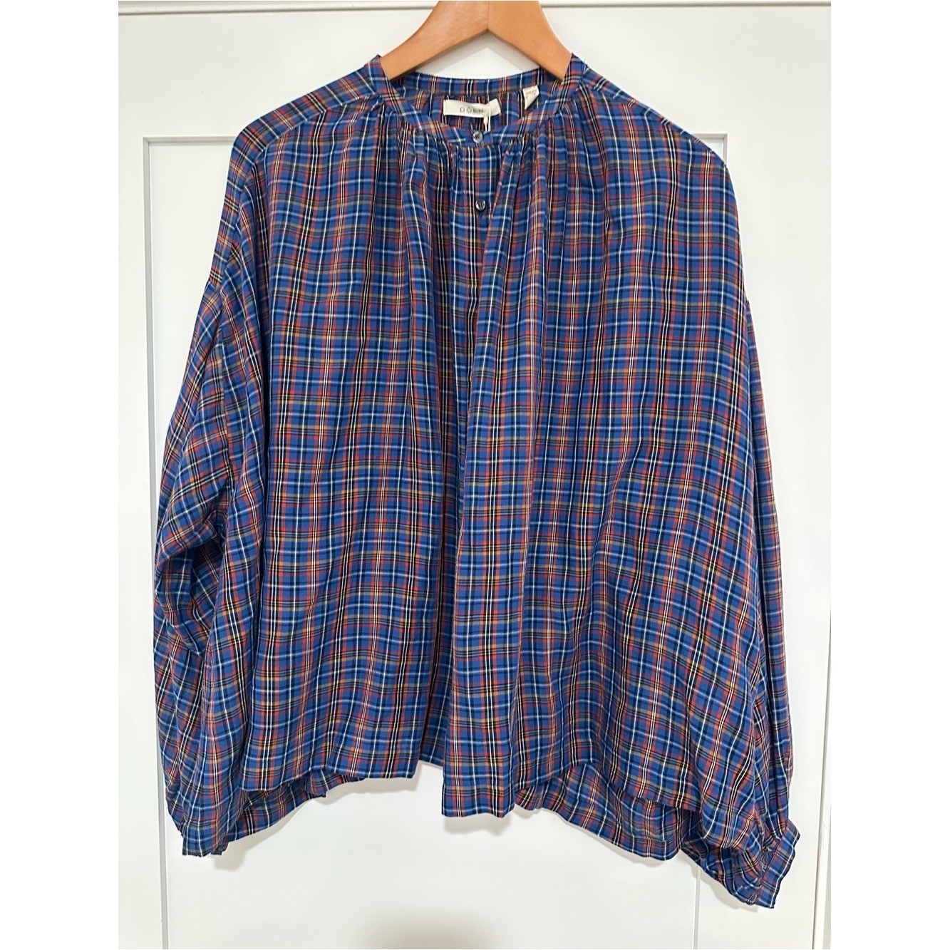 Doen The Jane Blouse – Azure French Plaid NWT please see description