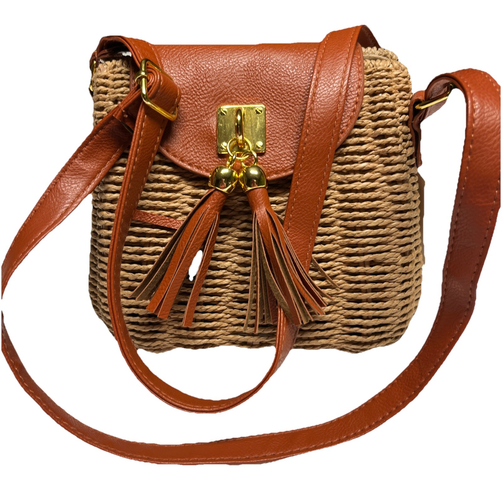 Women’s Shoulder Bag Brown 10%polyester 90%paper