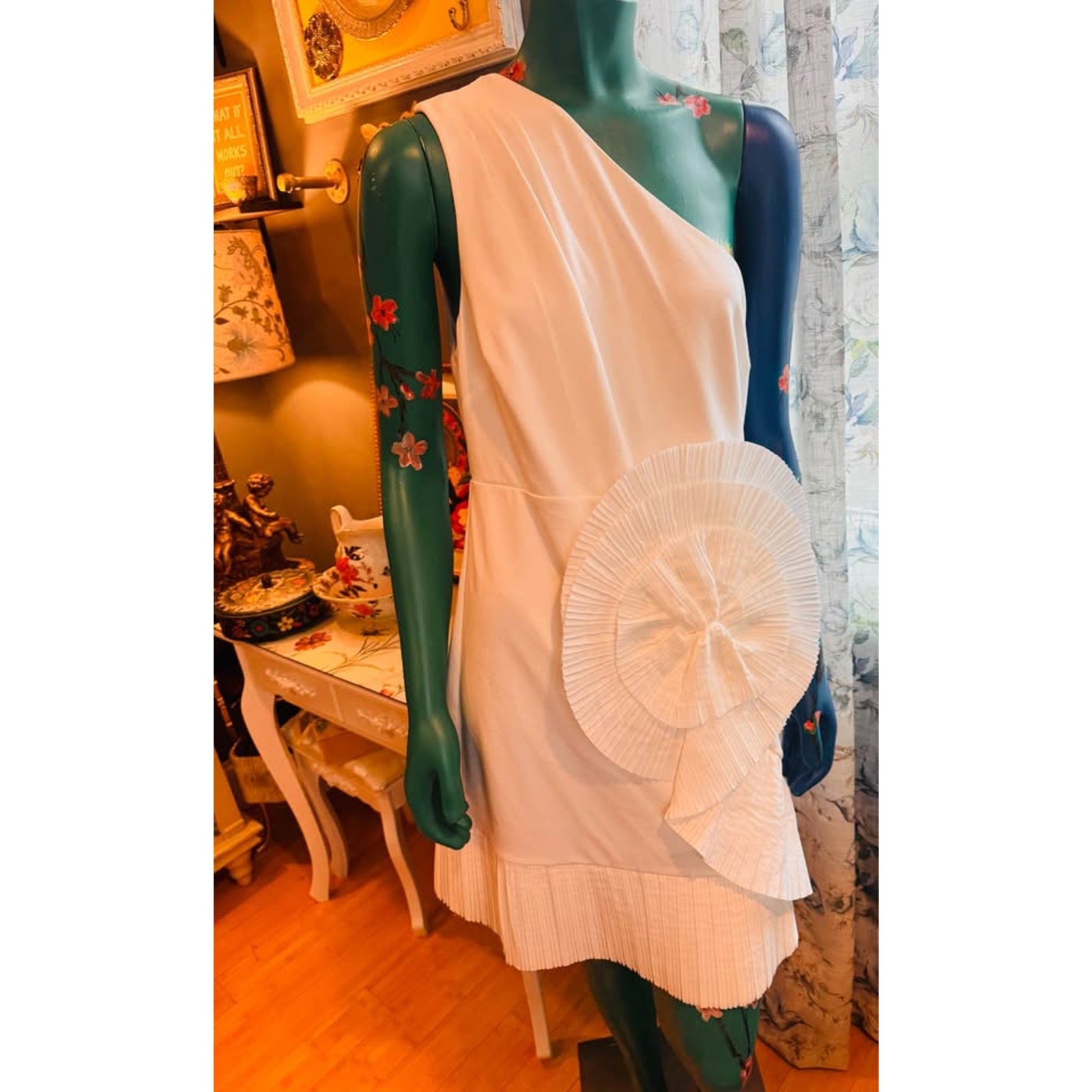Jewel by Badgley Mischka One-Shoulder Cocktail Dress NWT Size 12