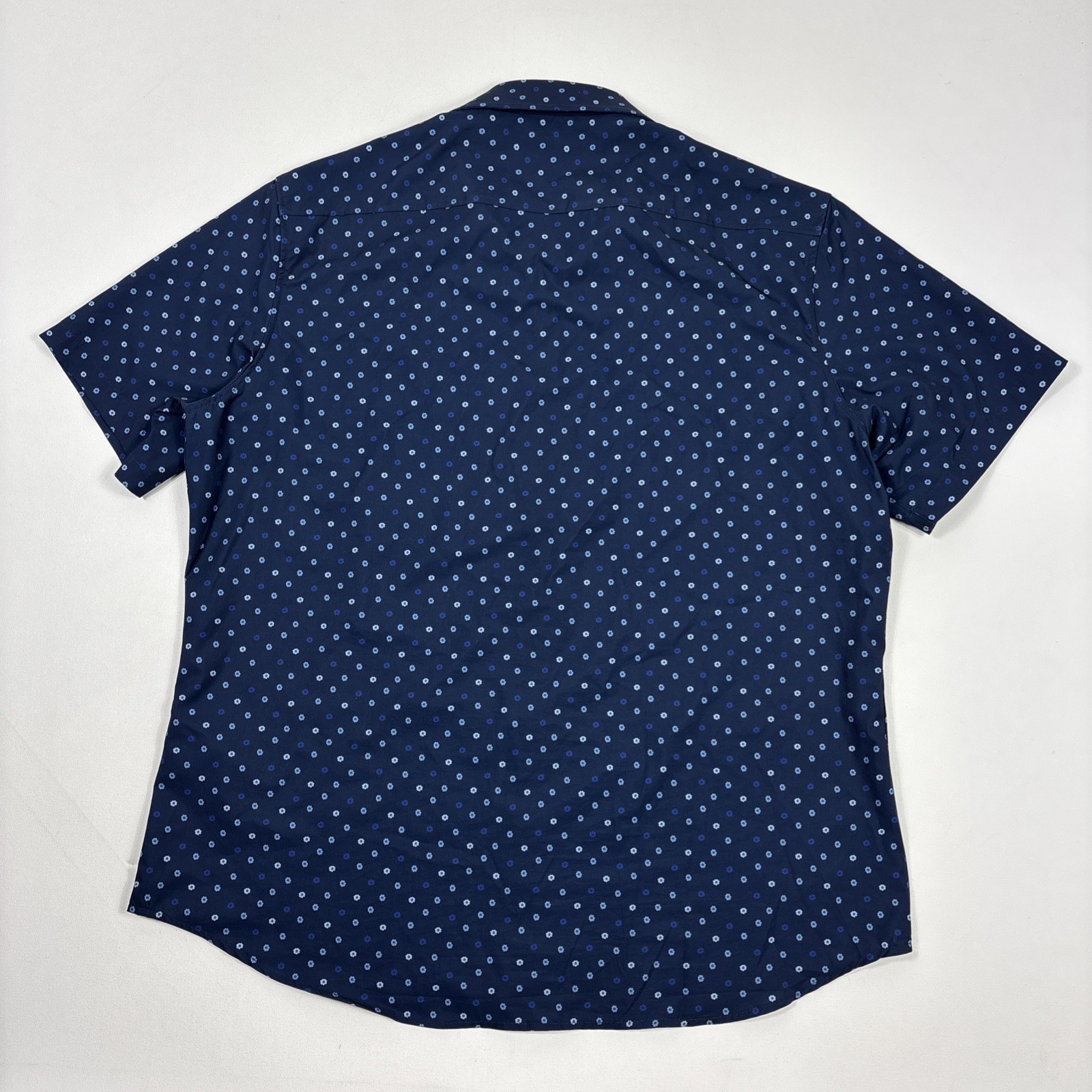 Jachs New York Men’s Performance Woven Button Shirt Blue Floral XXL