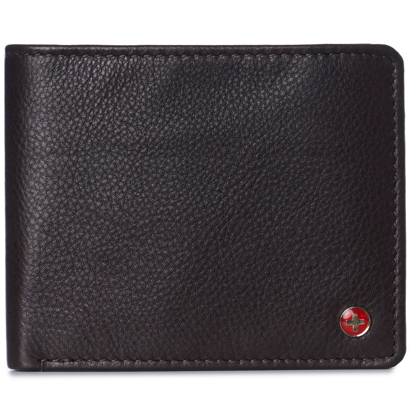 Alpine Swiss Wallet for Men Nolan Commuter Bifold Dual ID Windows for License
